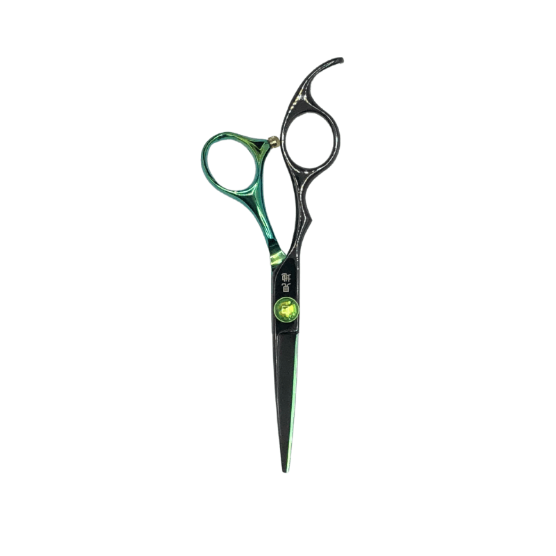 Kenchi Blade Cadogan Black and Green Left 5.5 Scissors